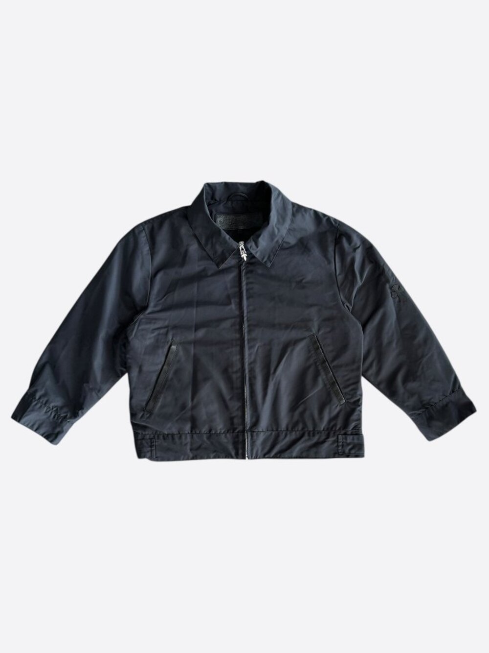 Chrome Hearts Black Nylon Cross Patch Women's Jacket
